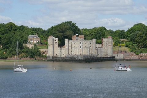 Fort aan de Medway van waaraf de vloot van Michiel de Ruyter werd beschoten 